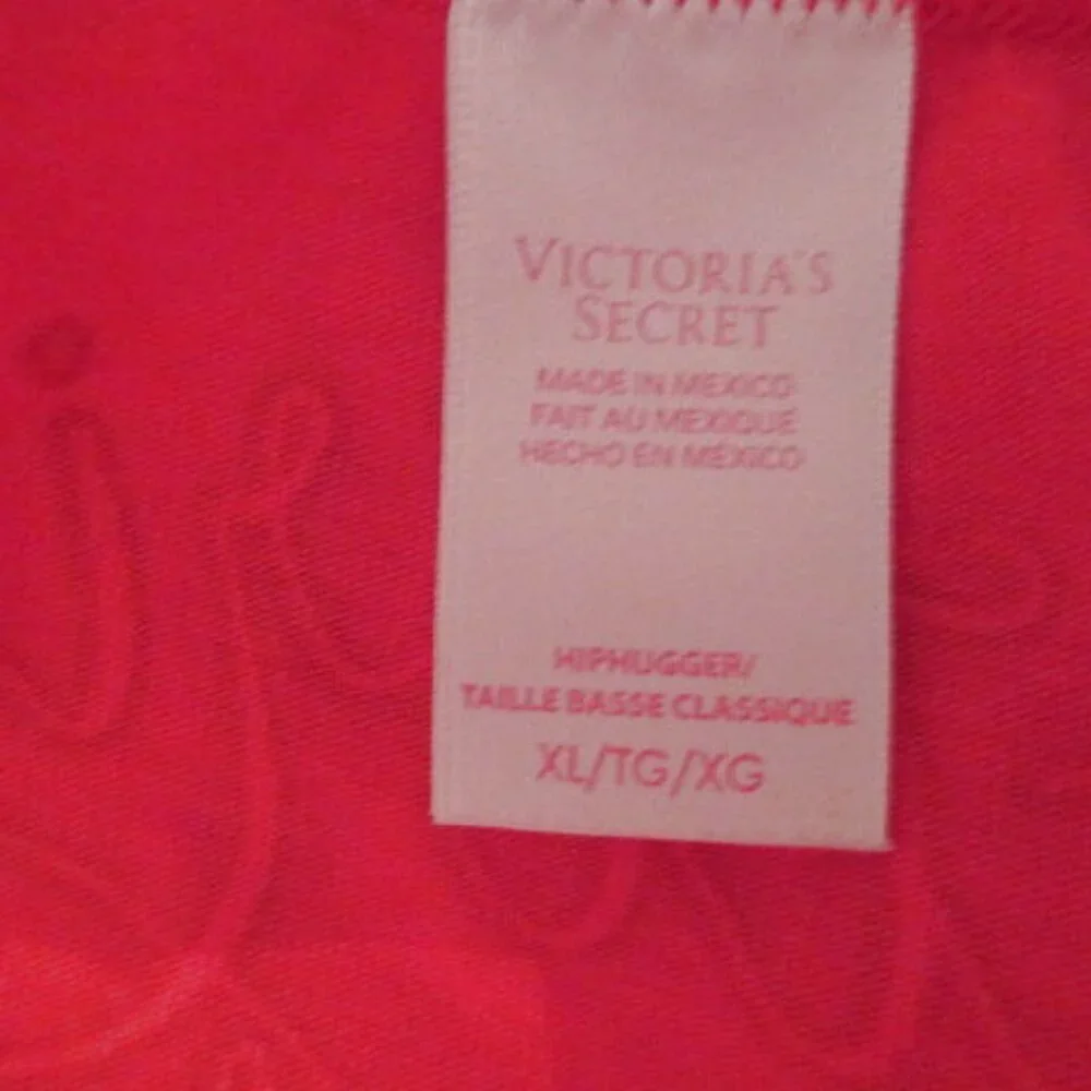 Victoria's Secret Hipster Panty Size XL Embroidered Glitter Holiday Cotton
